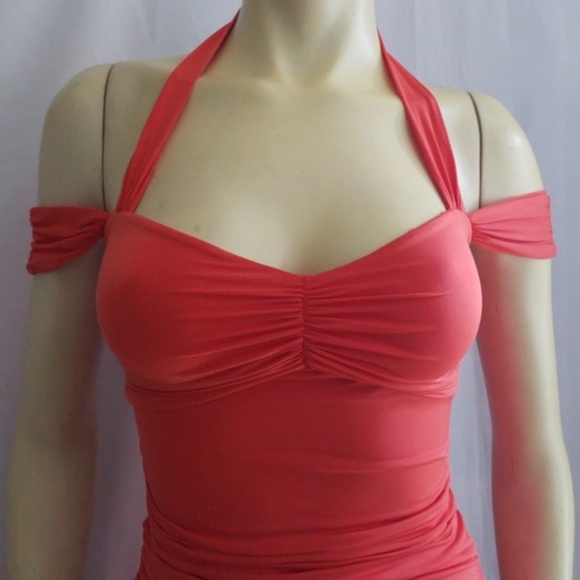 New GUESS Mini Orange Dress SZ S - Picture 4 of 6
